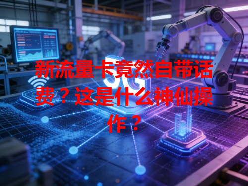新流量卡竟然自带话费？这是什么神仙操作？