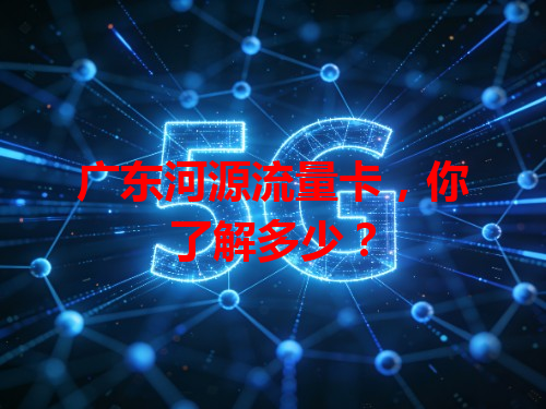 广东河源流量卡,你了解多少?