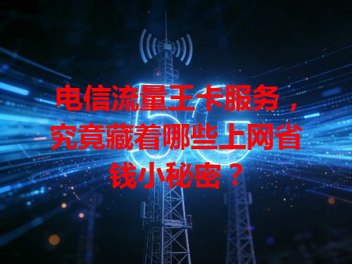 电信流量王卡服务，究竟藏着哪些上网省钱小秘密？