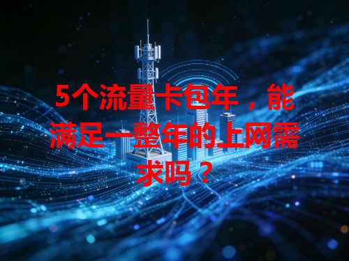 5个流量卡包年，能满足一整年的上网需求吗？