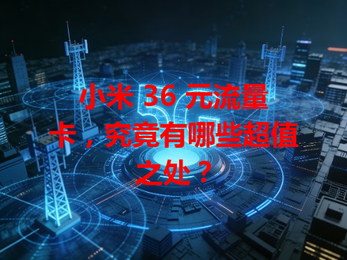 小米 36 元流量卡，究竟有哪些超值之处？