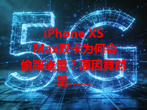 iPhone XS Max双卡为何会偷跑流量？原因竟然是……