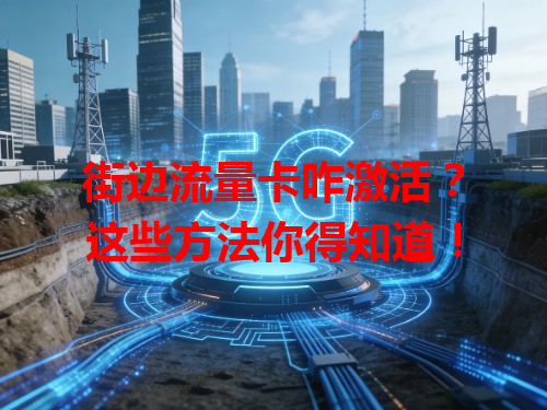 街边流量卡咋激活？这些方法你得知道！