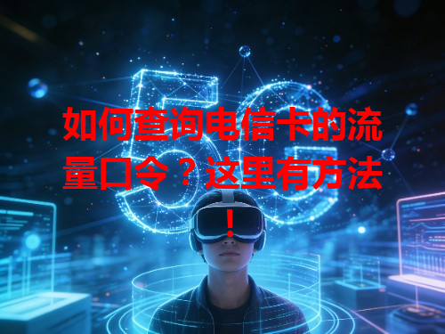 如何查询电信卡的流量口令？这里有方法！