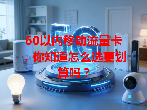 60以内移动流量卡，你知道怎么选更划算吗？