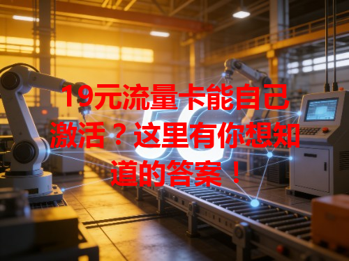 19元流量卡能自己激活？这里有你想知道的答案！