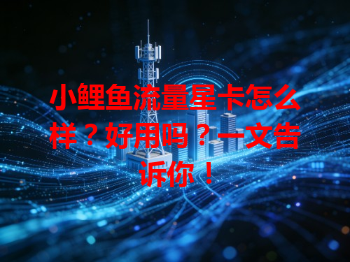 小鲤鱼流量星卡怎么样?好用吗?一文告诉你!