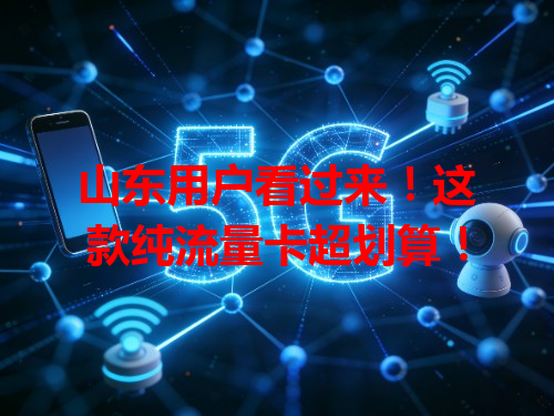 山东用户看过来!这款纯流量卡超划算!