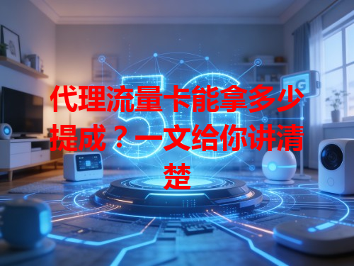代理流量卡能拿多少提成？一文给你讲清楚