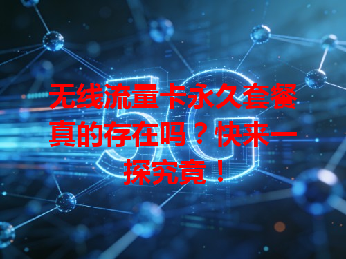 无线流量卡永久套餐真的存在吗？快来一探究竟！