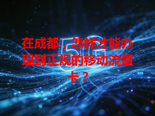 在成都，怎样才能办理到正规的移动流量卡？