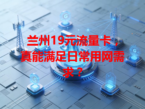 兰州19元流量卡，真能满足日常用网需求？