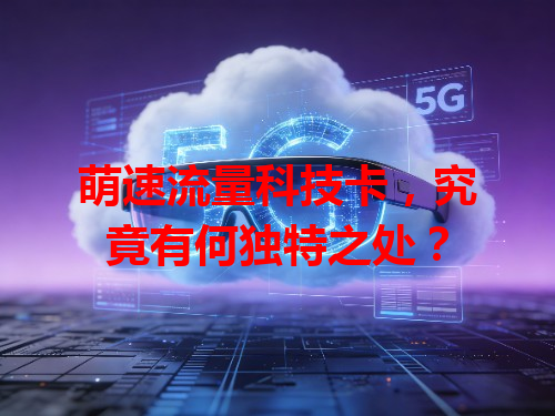 萌速流量科技卡，究竟有何独特之处？