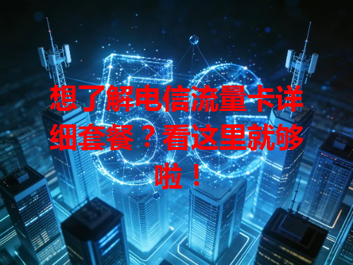 想了解电信流量卡详细套餐？看这里就够啦！