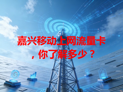 嘉兴移动上网流量卡，你了解多少？