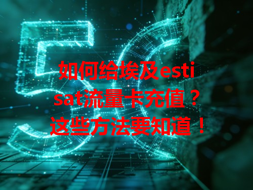 如何给埃及estisat流量卡充值？这些方法要知道！