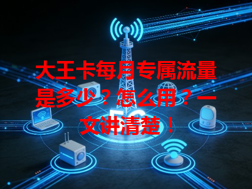 大王卡每月专属流量是多少？怎么用？一文讲清楚！