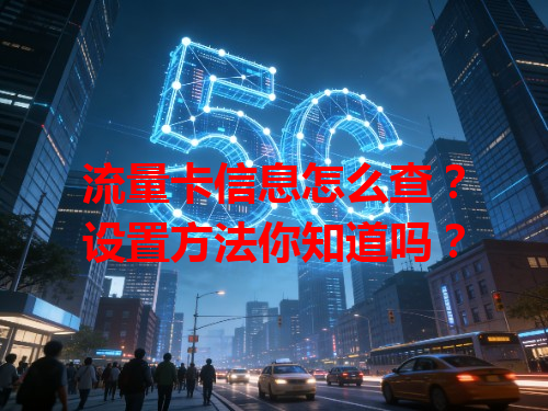 流量卡信息怎么查？设置方法你知道吗？