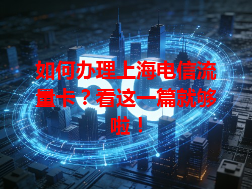 如何办理上海电信流量卡？看这一篇就够啦！
