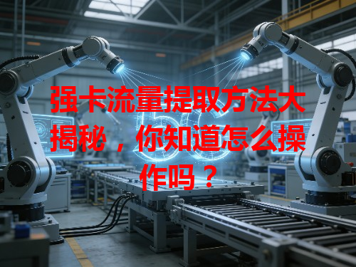 强卡流量提取方法大揭秘，你知道怎么操作吗？