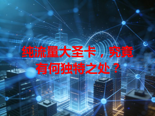 纯流量大圣卡，究竟有何独特之处？