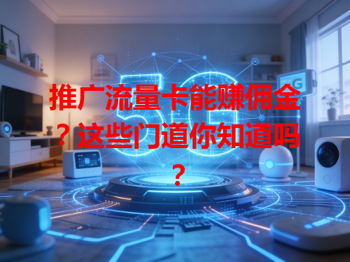 推广流量卡能赚佣金？这些门道你知道吗？