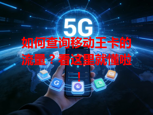 如何查询移动王卡的流量？看这里就懂啦！