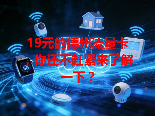 19元的德州流量卡，你还不赶紧来了解一下？