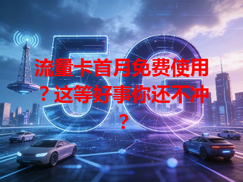 流量卡首月免费使用？这等好事你还不冲？
