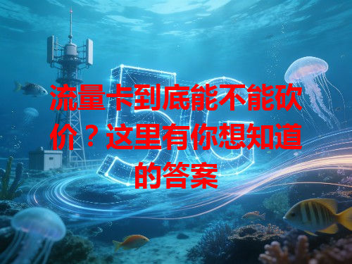 流量卡到底能不能砍价？这里有你想知道的答案