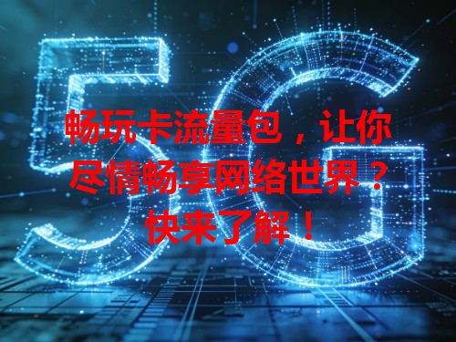 畅玩卡流量包，让你尽情畅享网络世界？快来了解！