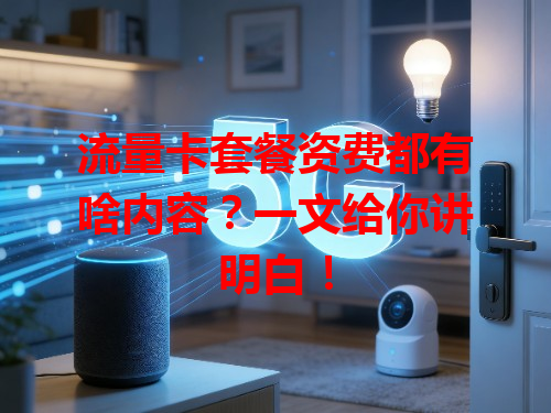 流量卡套餐资费都有啥内容？一文给你讲明白！