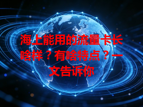 海上能用的流量卡长啥样？有啥特点？一文告诉你