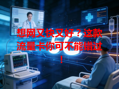 想网又快又好？这款流量卡你可不能错过！