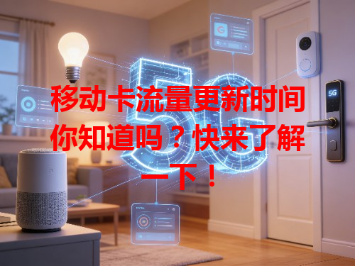 移动卡流量更新时间你知道吗？快来了解一下！