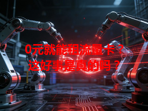 0元就能租流量卡？这好事是真的吗？