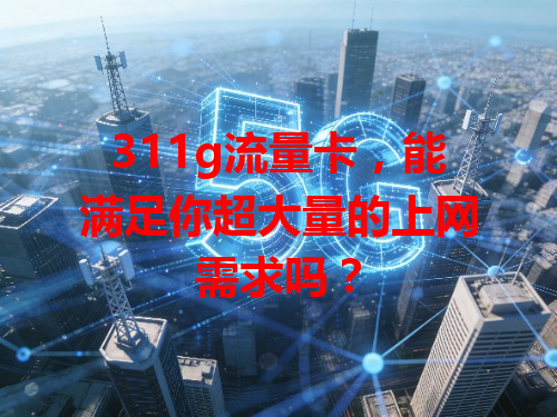 311g流量卡，能满足你超大量的上网需求吗？