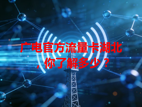 广电官方流量卡湖北，你了解多少？