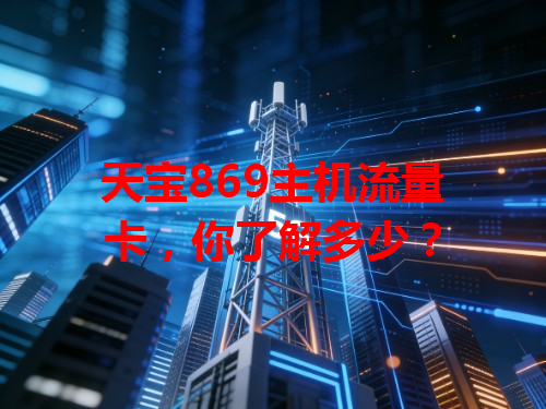 天宝869主机流量卡，你了解多少？