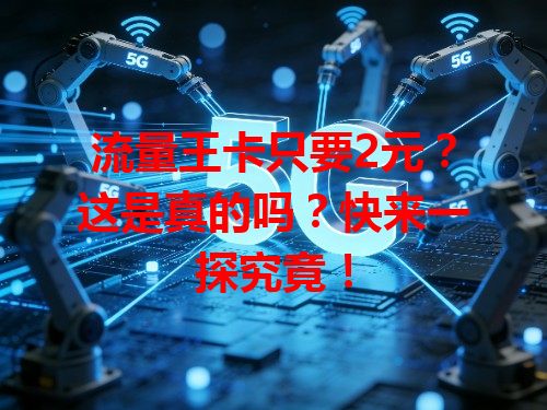 流量王卡只要2元？这是真的吗？快来一探究竟！