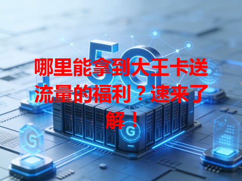 哪里能拿到大王卡送流量的福利？速来了解！