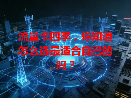 流量卡四季，你知道怎么选最适合自己的吗？