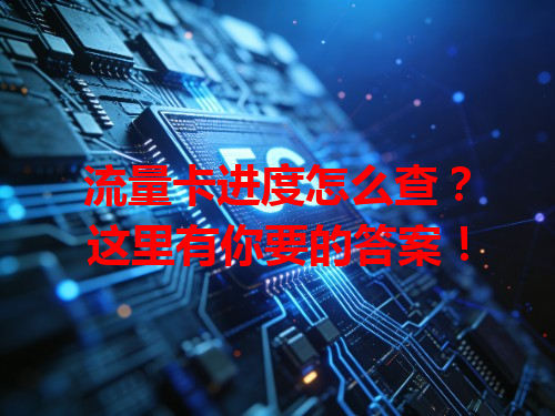流量卡进度怎么查？这里有你要的答案！