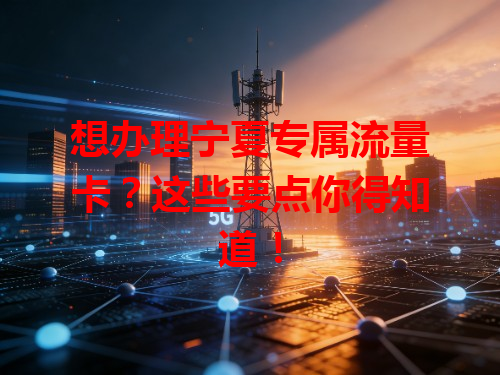 想办理宁夏专属流量卡？这些要点你得知道！