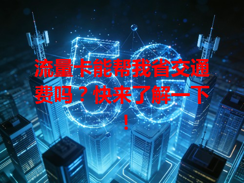 流量卡能帮我省交通费吗？快来了解一下！
