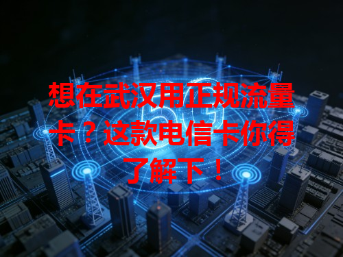 想在武汉用正规流量卡？这款电信卡你得了解下！