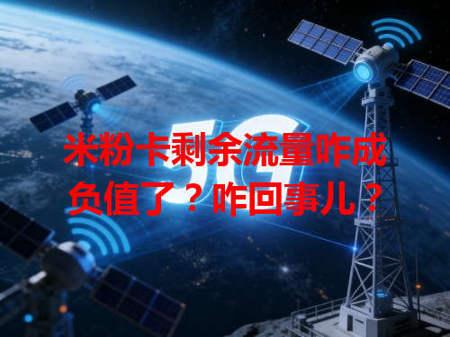 米粉卡剩余流量咋成负值了？咋回事儿？