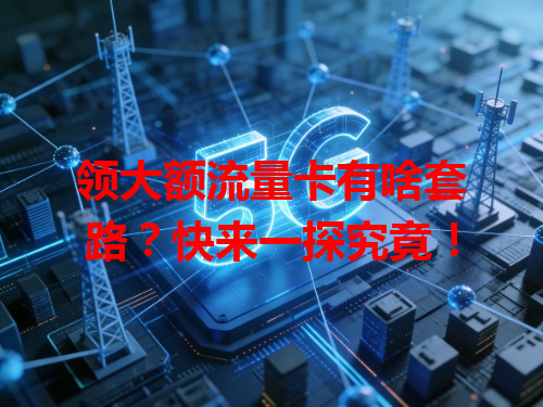 领大额流量卡有啥套路？快来一探究竟！