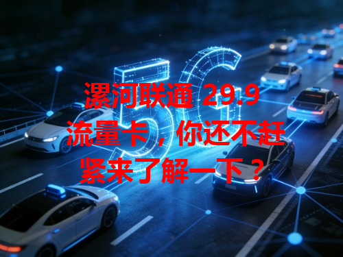漯河联通 29.9 流量卡，你还不赶紧来了解一下？