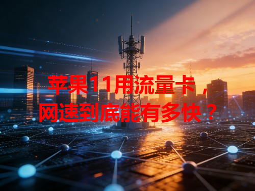 苹果11用流量卡，网速到底能有多快？